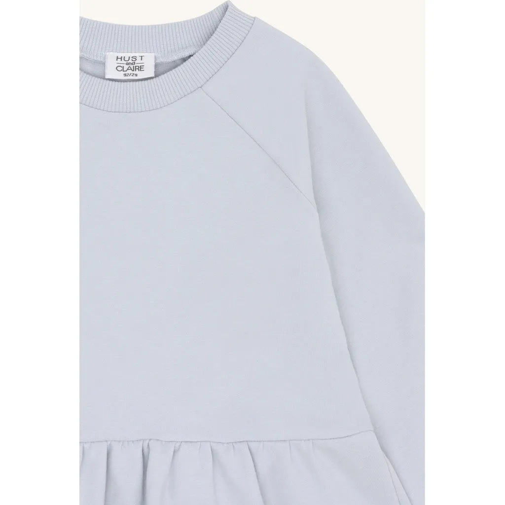 Hust & Claire Donna French Girl kjole A Bit Blue bomuld
