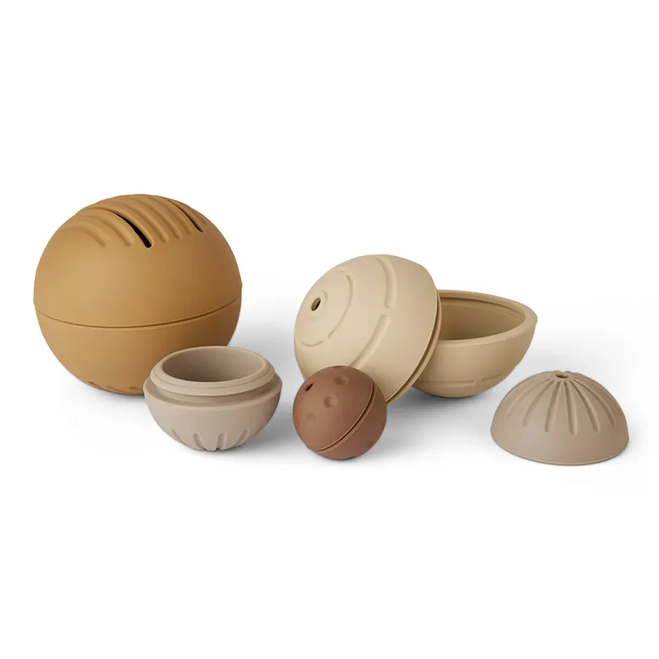 nuuroo Neo aktivitetsbolde Brown mix silikone 4-pak