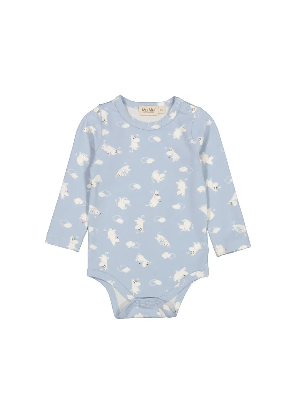 MarMar Benedicte Bodystocking Blue Moomin langærmet