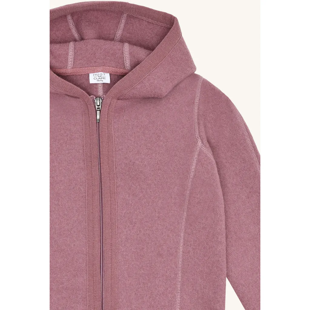 Hust & Claire HCEbba kogt uldjakke Pale Mauve merino