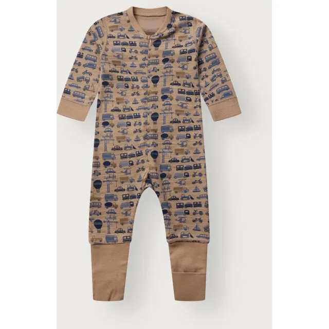 Hust & Claire Manu Zip Work natdragt Biscuit uld