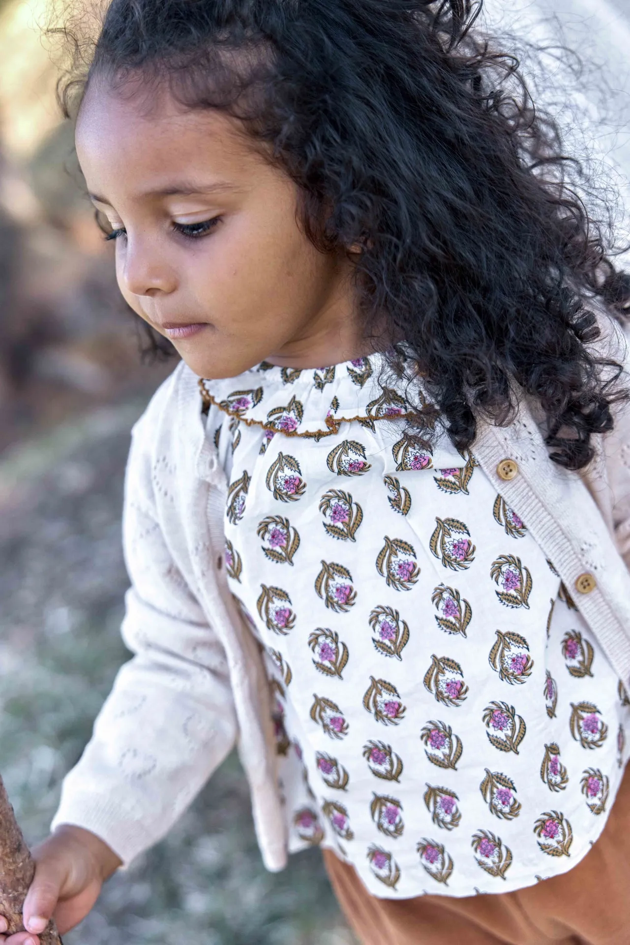 Bonton Lilet Coeur cardigan 2 år ecru uld