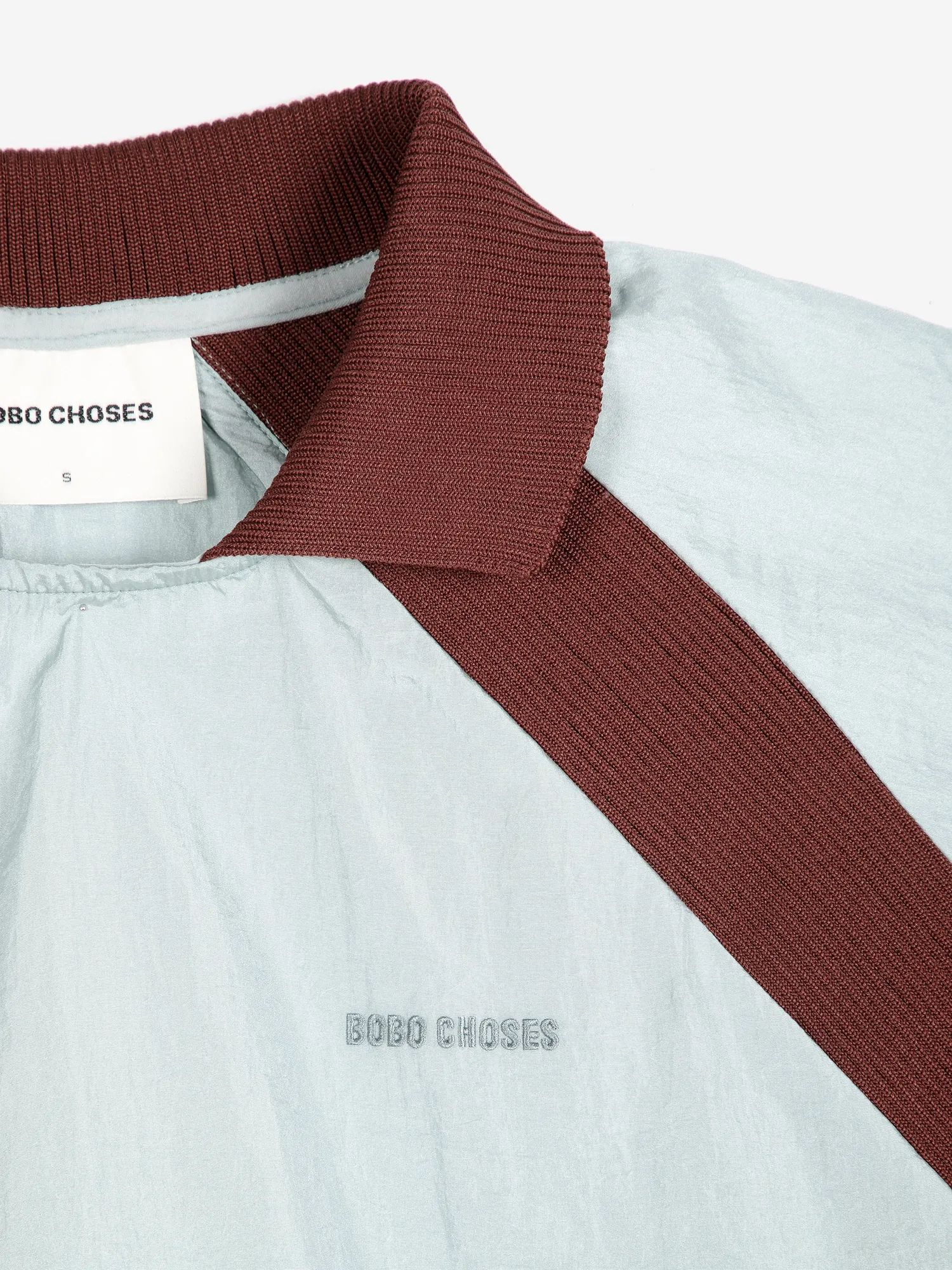 Bobo Choses Shinny nylon sweatshirt lyseblå