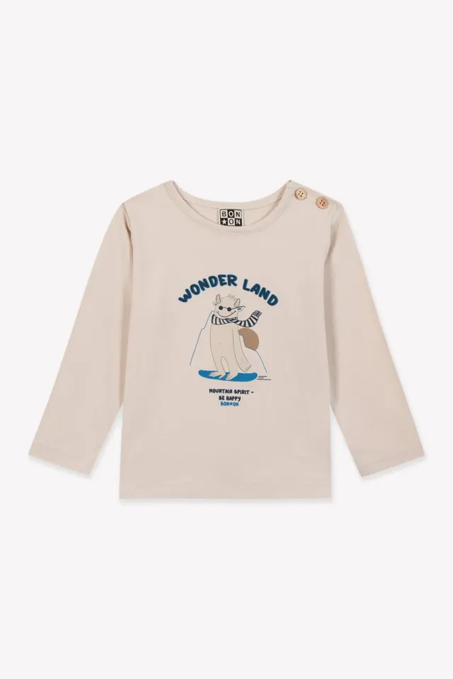 Bonton Taxi Wonderland langærmet t-shirt mouton bomuld