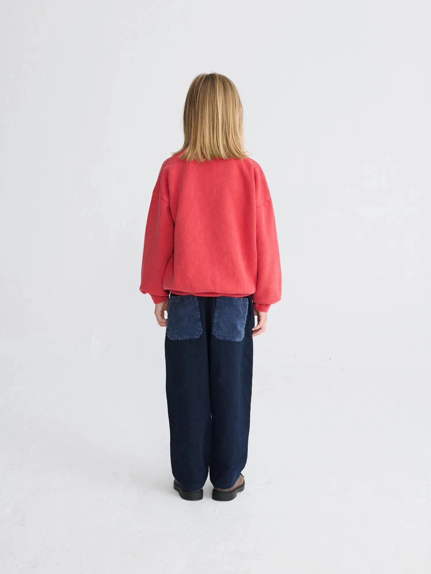 Bobo Choses Lake Monster sweatshirt rød 2-3Y