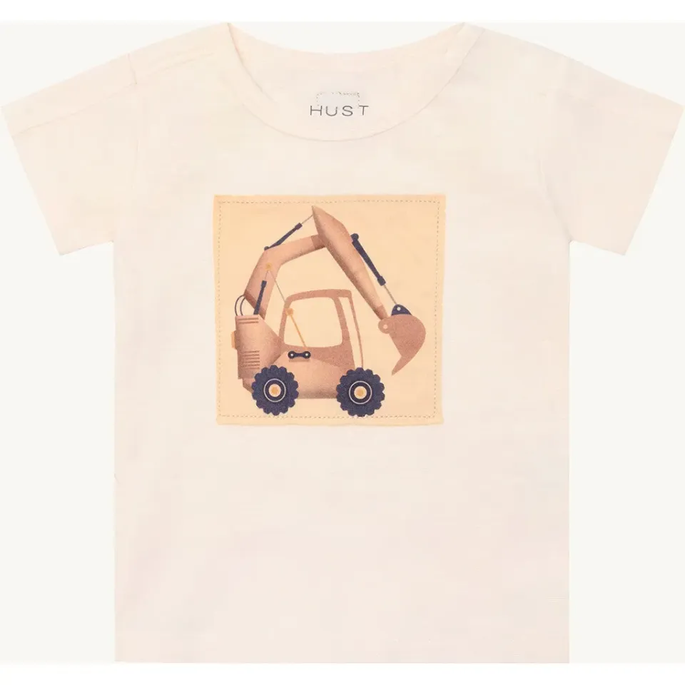 Hust & Claire August Slub T-shirt Ivory økologisk
