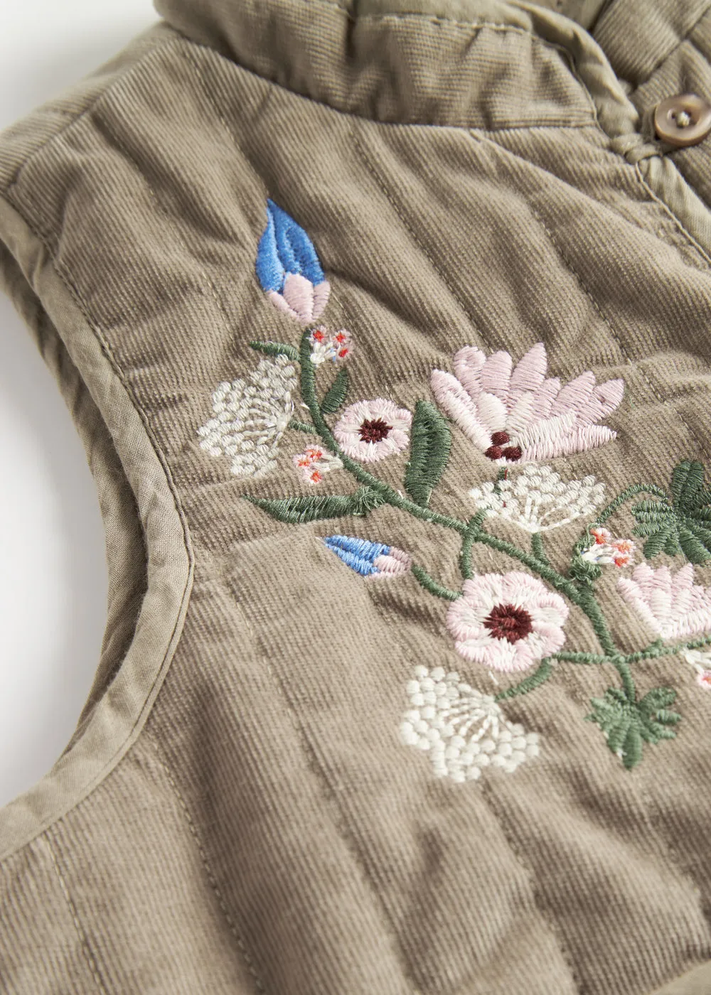 MarMar Jola vest Mud blomster fløjl