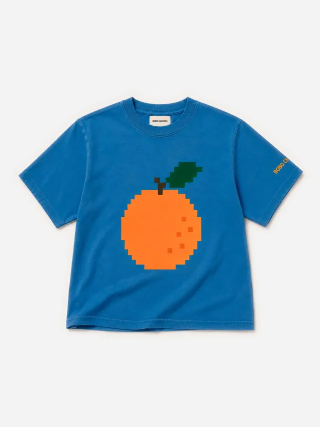 Bobo Choses Fruit Bites Tangerine t-shirt blå 4-5 år