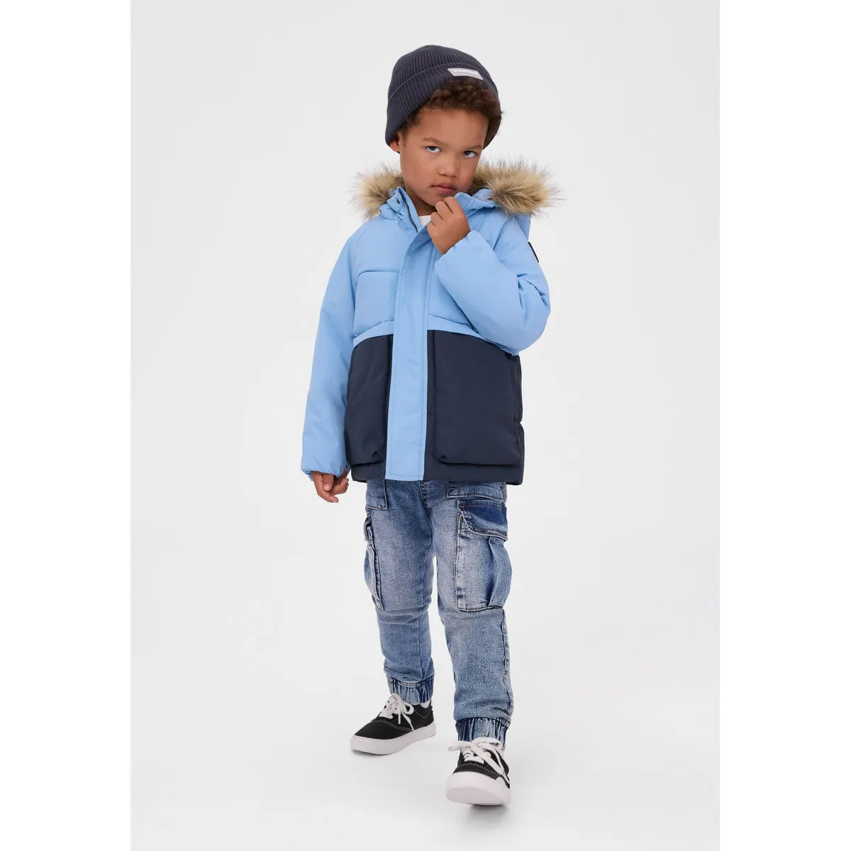 Minoti 45260 parka navy ternet drenge