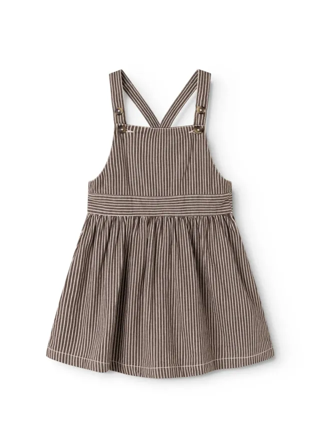 MarMar Sanne kjole Dark Brownie Stripe denim
