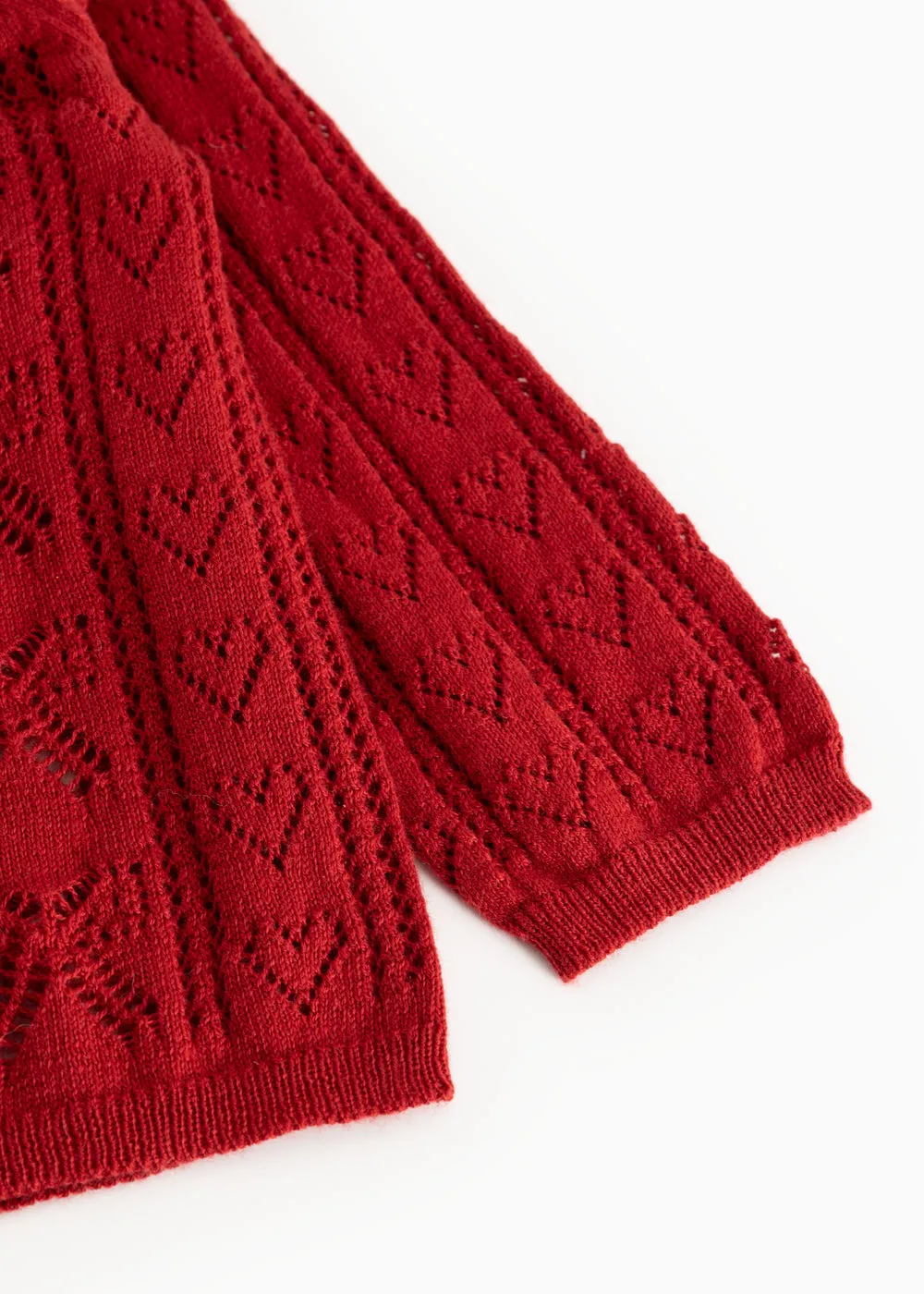 MarMar Totti strikcardigan Cherry hulmønster