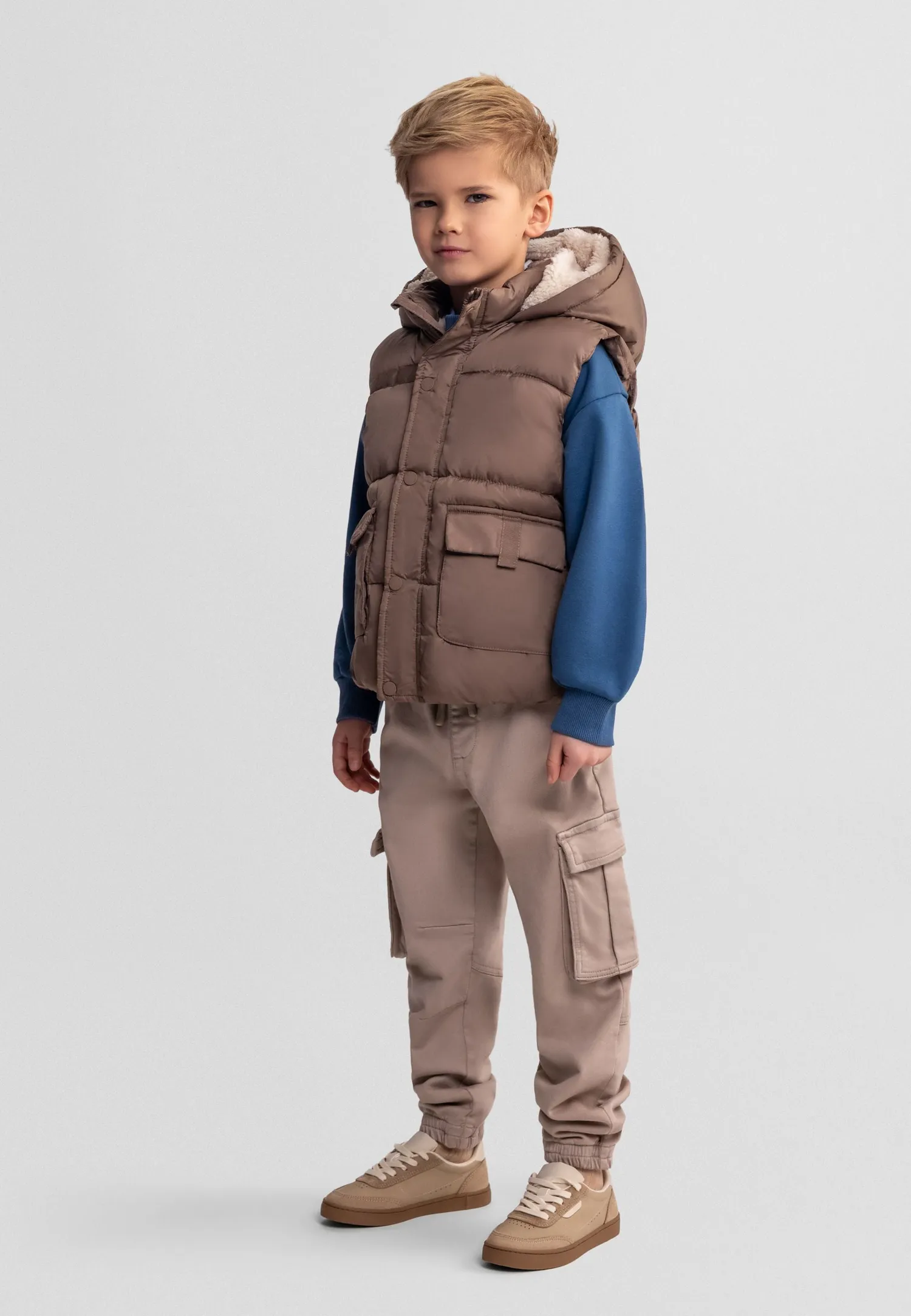 Minoti 43307 termovest brun til drenge