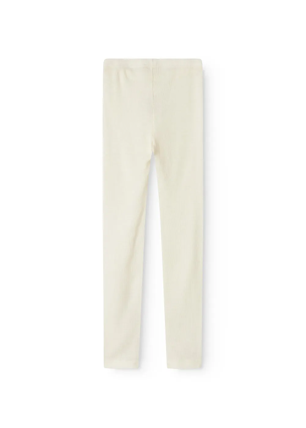 MarMar Copenhagen Leg Uld Rib Leggings Natural uld