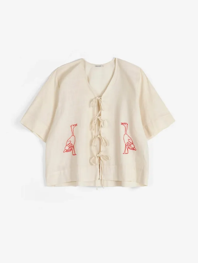 Bobo Choses sb126ad026 Embroidery bluse XS broderet