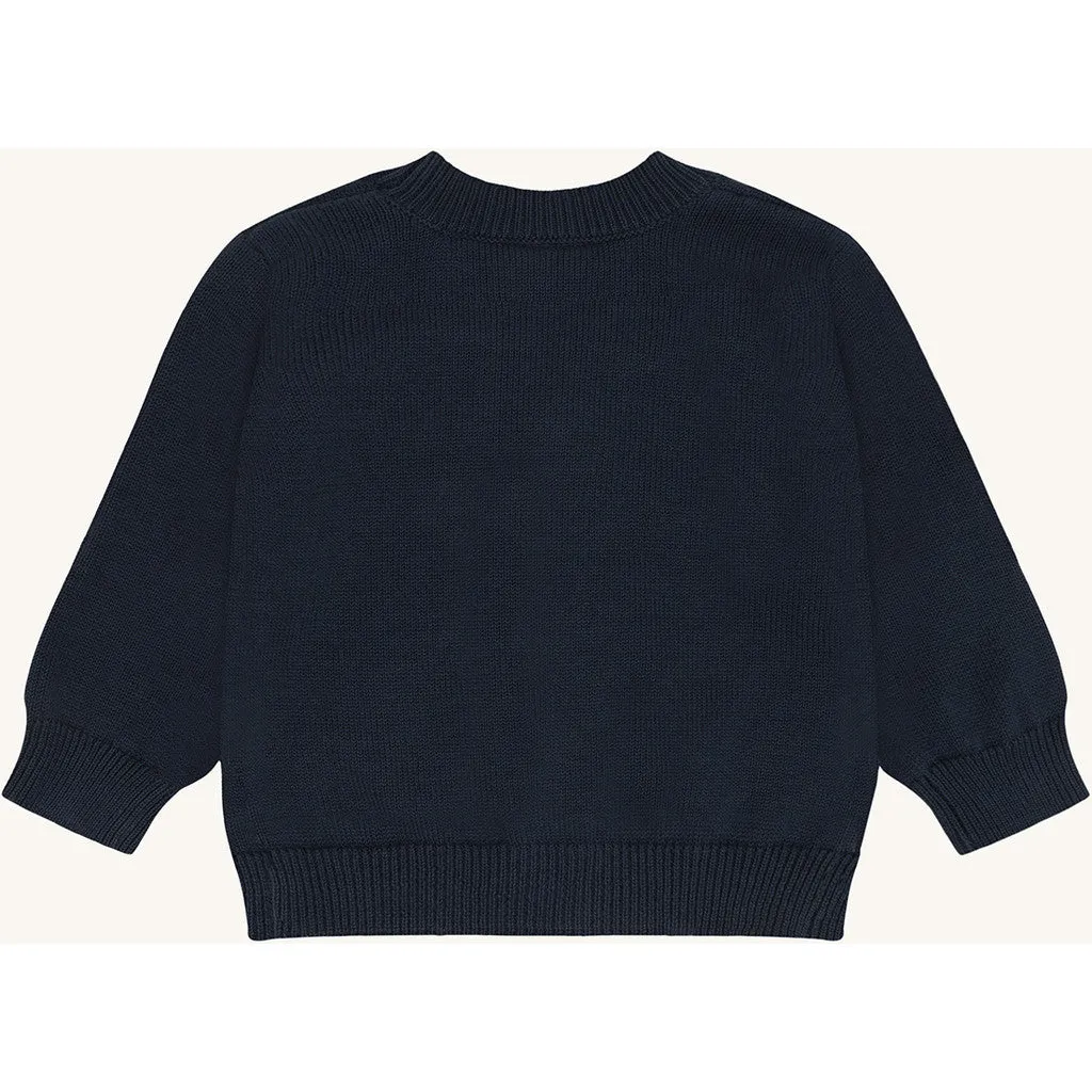 Hust & Claire HCCharli Police cardigan Blues bomuld