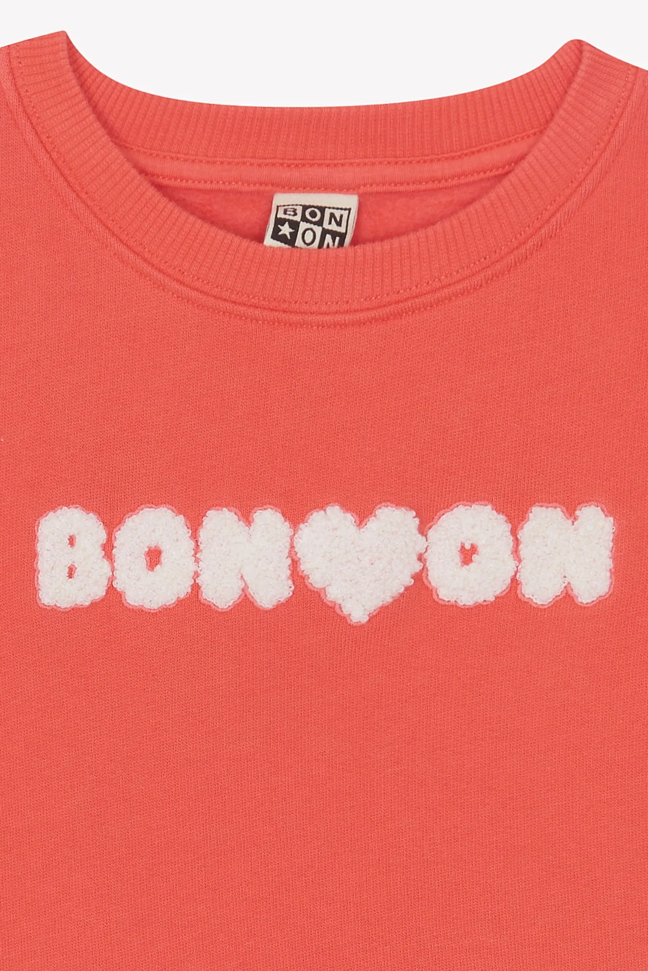 Bonton Smile Bouclette Rose Faroe sweatshirt lyserød