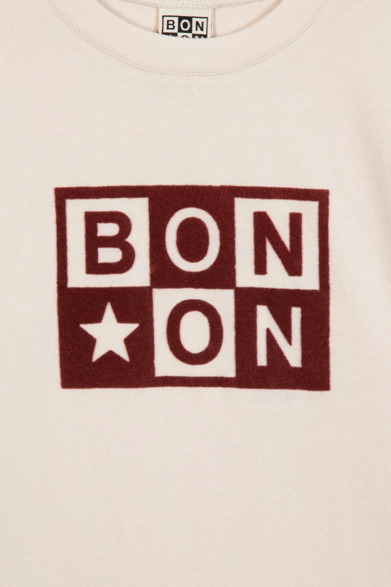 Bonton Taxo T-shirt ecru 6A logo