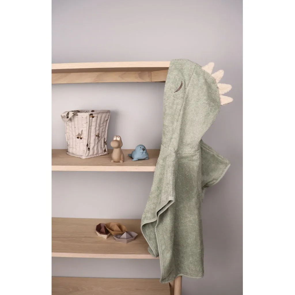 nuuroo Adelin poncho Light green Dino bomuld