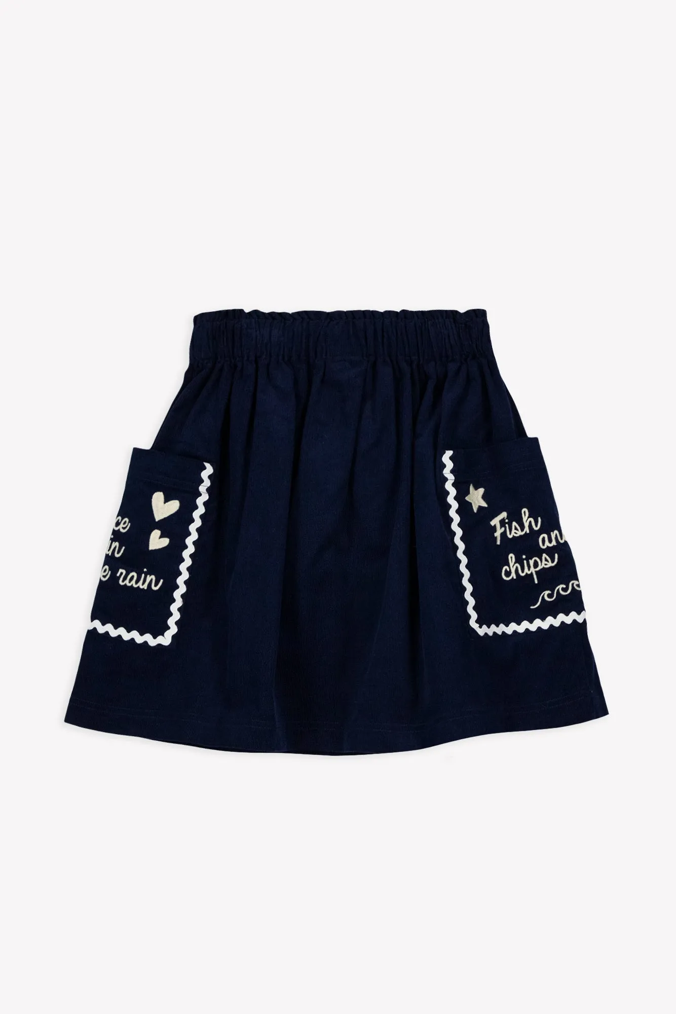 Bonton Ruche nederdel sailor blue bomuld