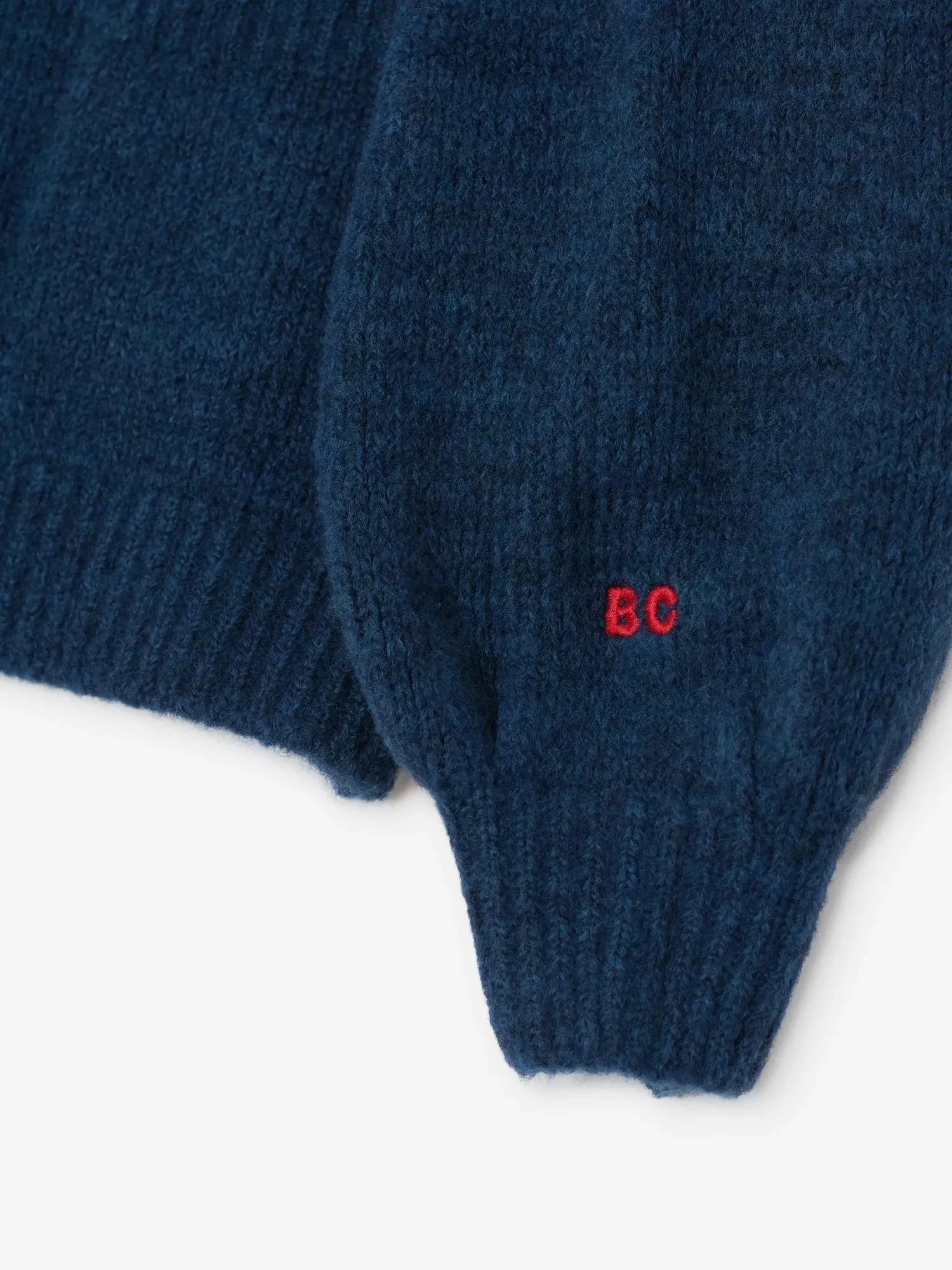 Bobo Choses Stamp Bloom cardigan 2-3Y mørkeblå