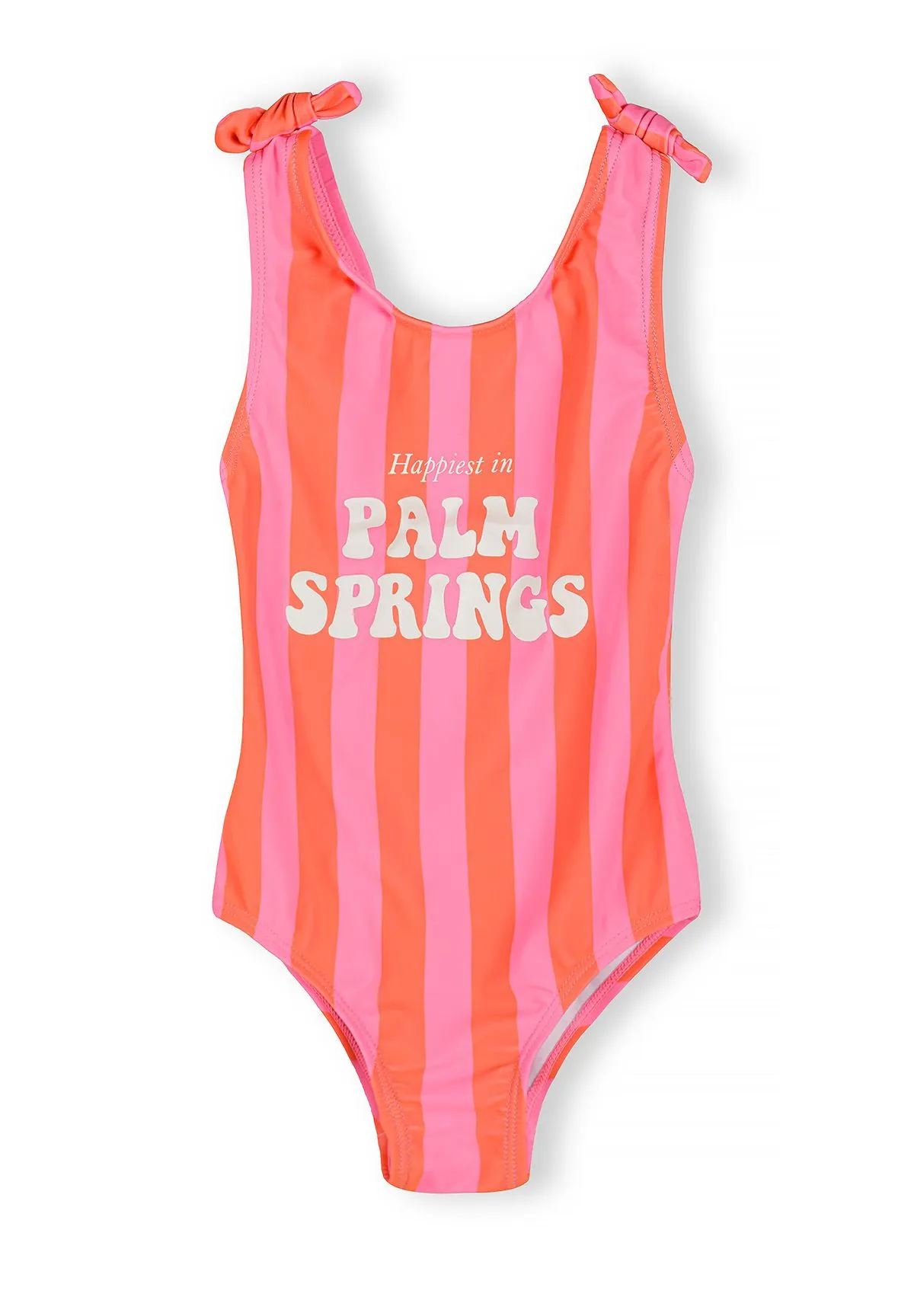 Minoti 42180 badedragt rosa stribet pige