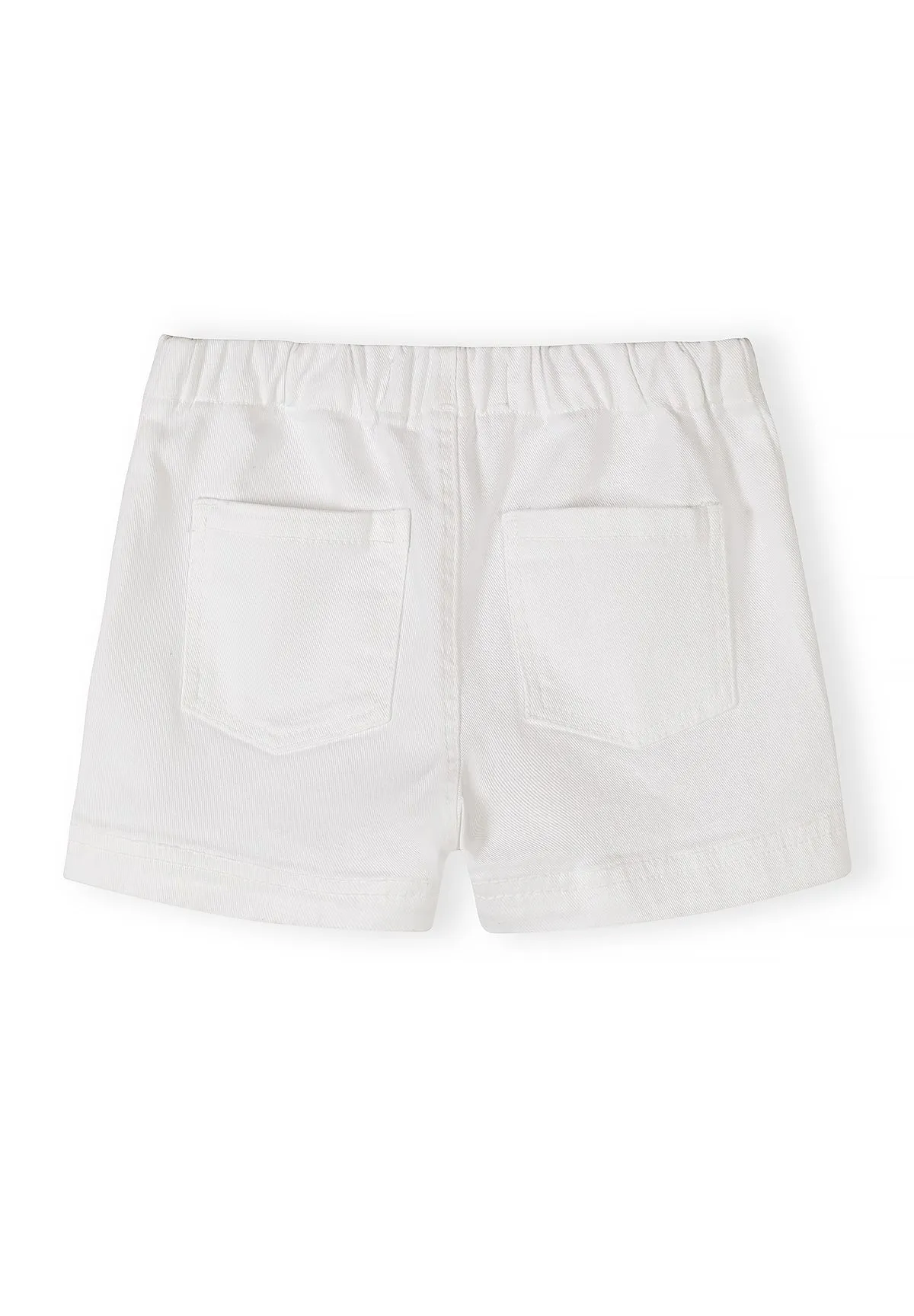 Minoti 44922 shorts hvid beige 2-pak til piger