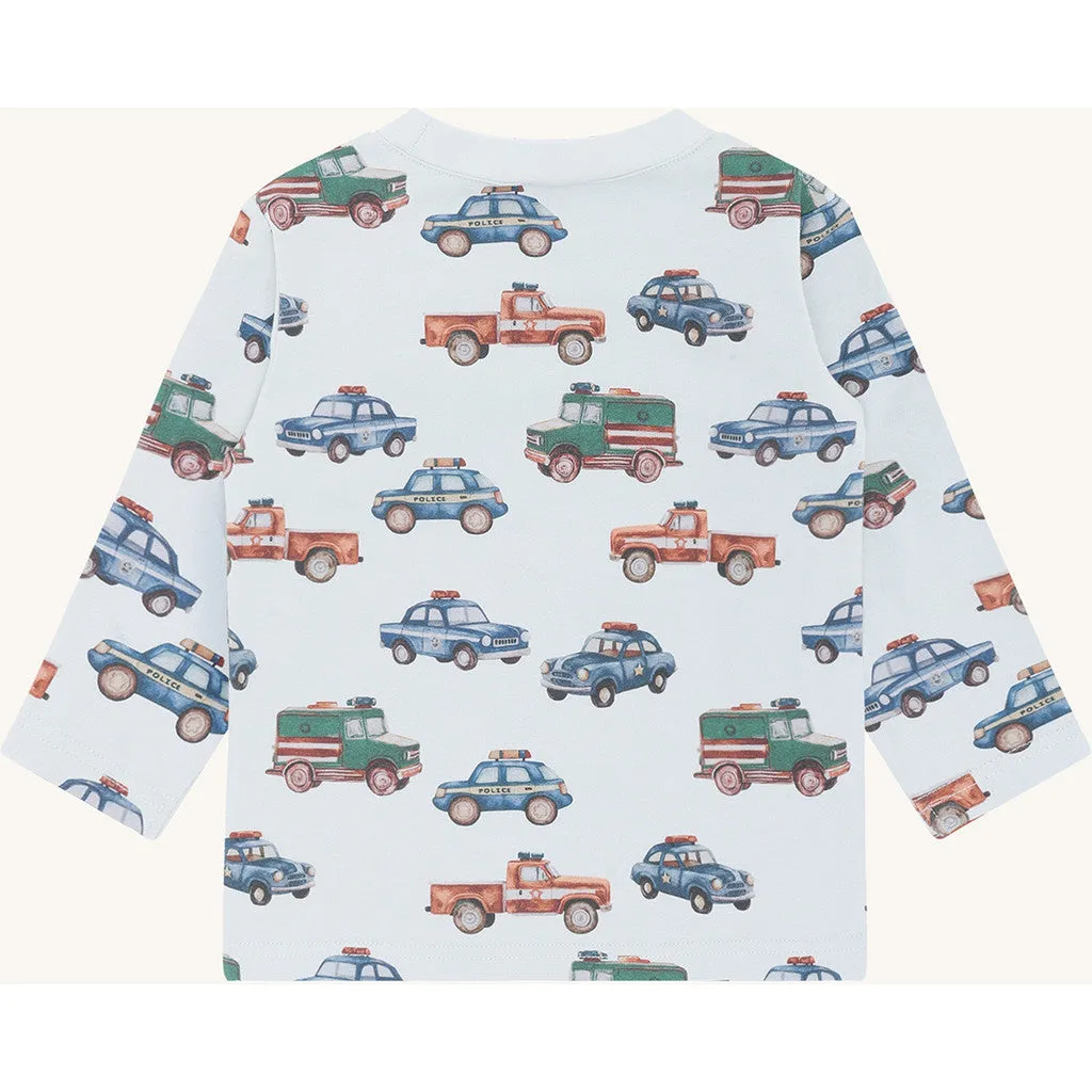 Hust & Claire HCAnton Policecars bluse Light Blue øko