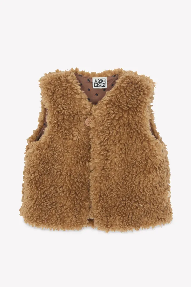 Bonton Beti Sherpa Barn vest til børn teddy