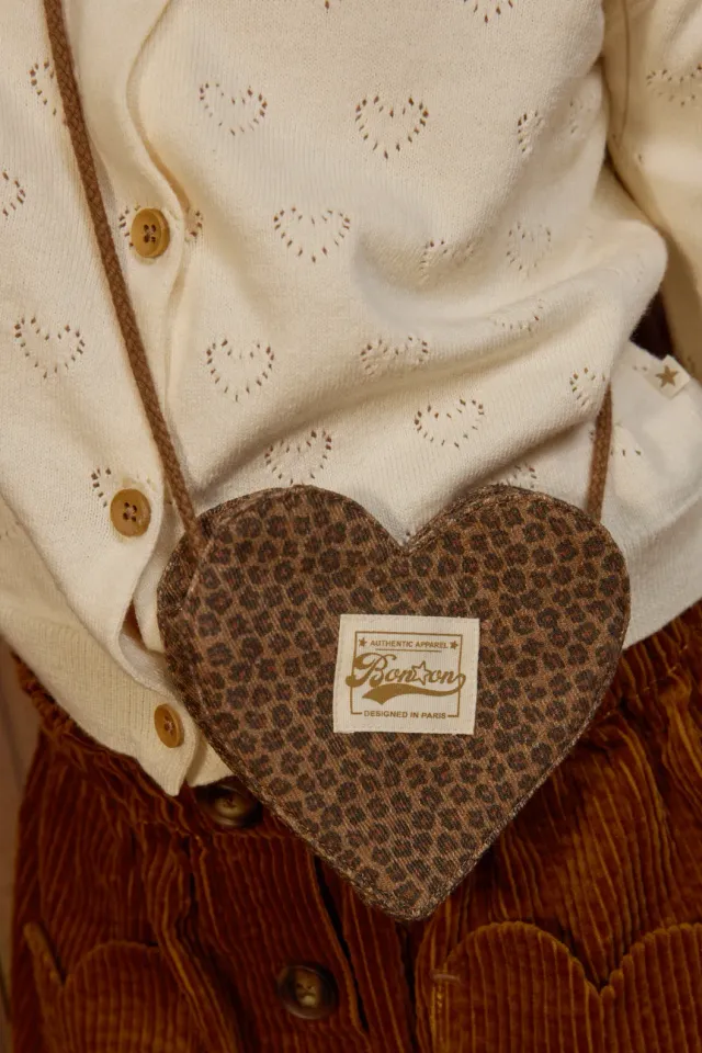 Bonton Lecoeur Leopard skuldertaske - bomuld