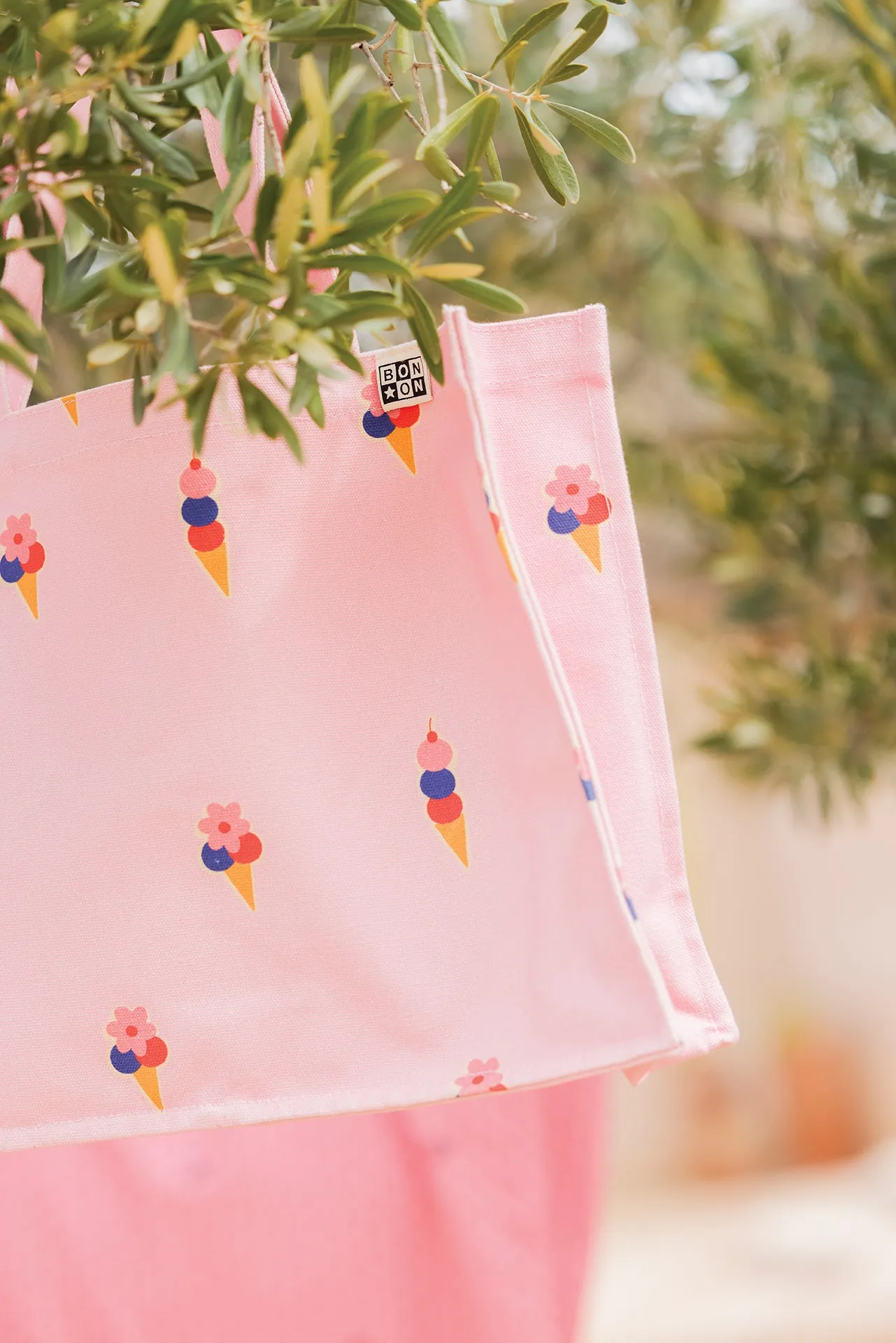 Bonton Gelato shopper taske rosa 40 cm til børn