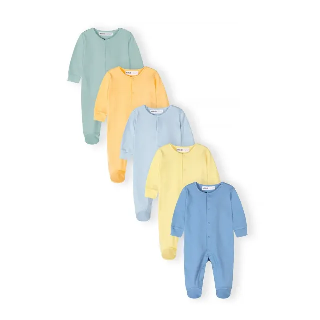 Minoti 44540 sparkdragt pastelblå 5-pak til baby