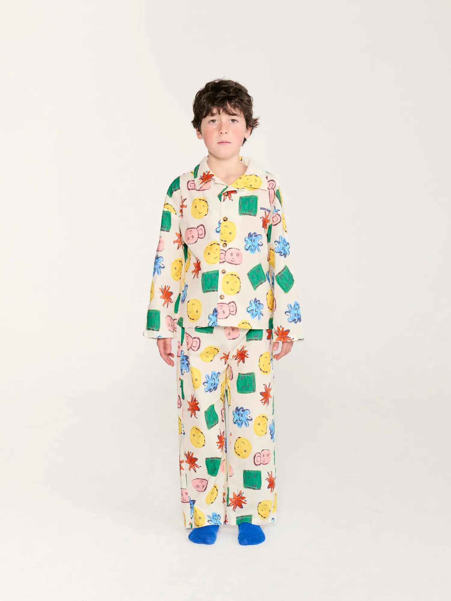Bobo Choses Monster Gang pyjamassæt offwhite 2-3Y