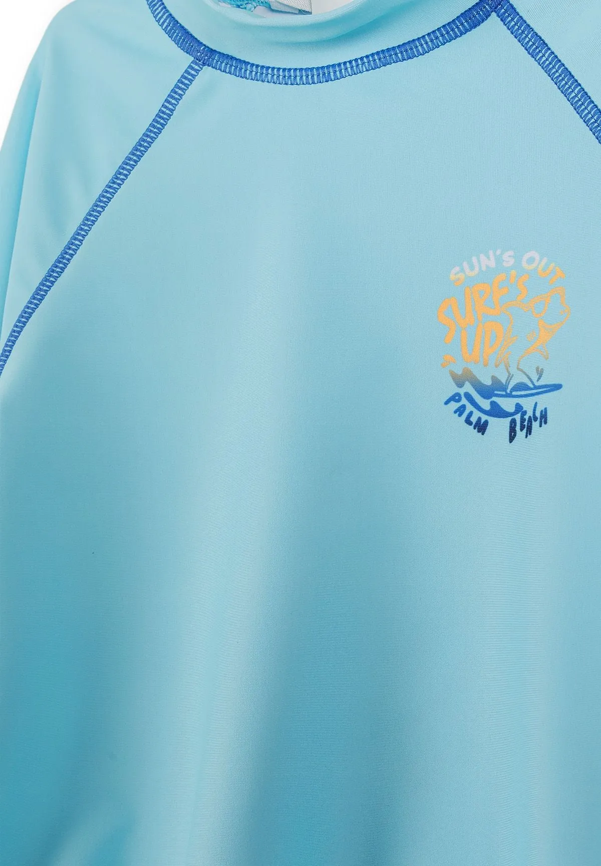 Minoti 44515 badebluse 2-pak turkis langærmet