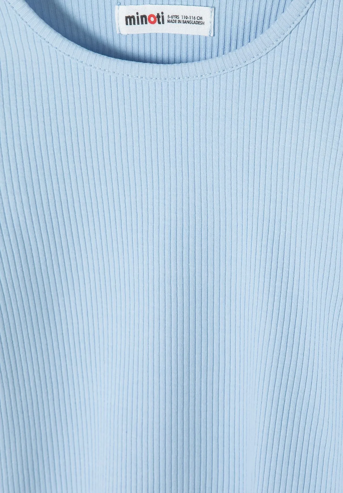 Minoti 45645 langaermet t-shirt piger 3-pak rib