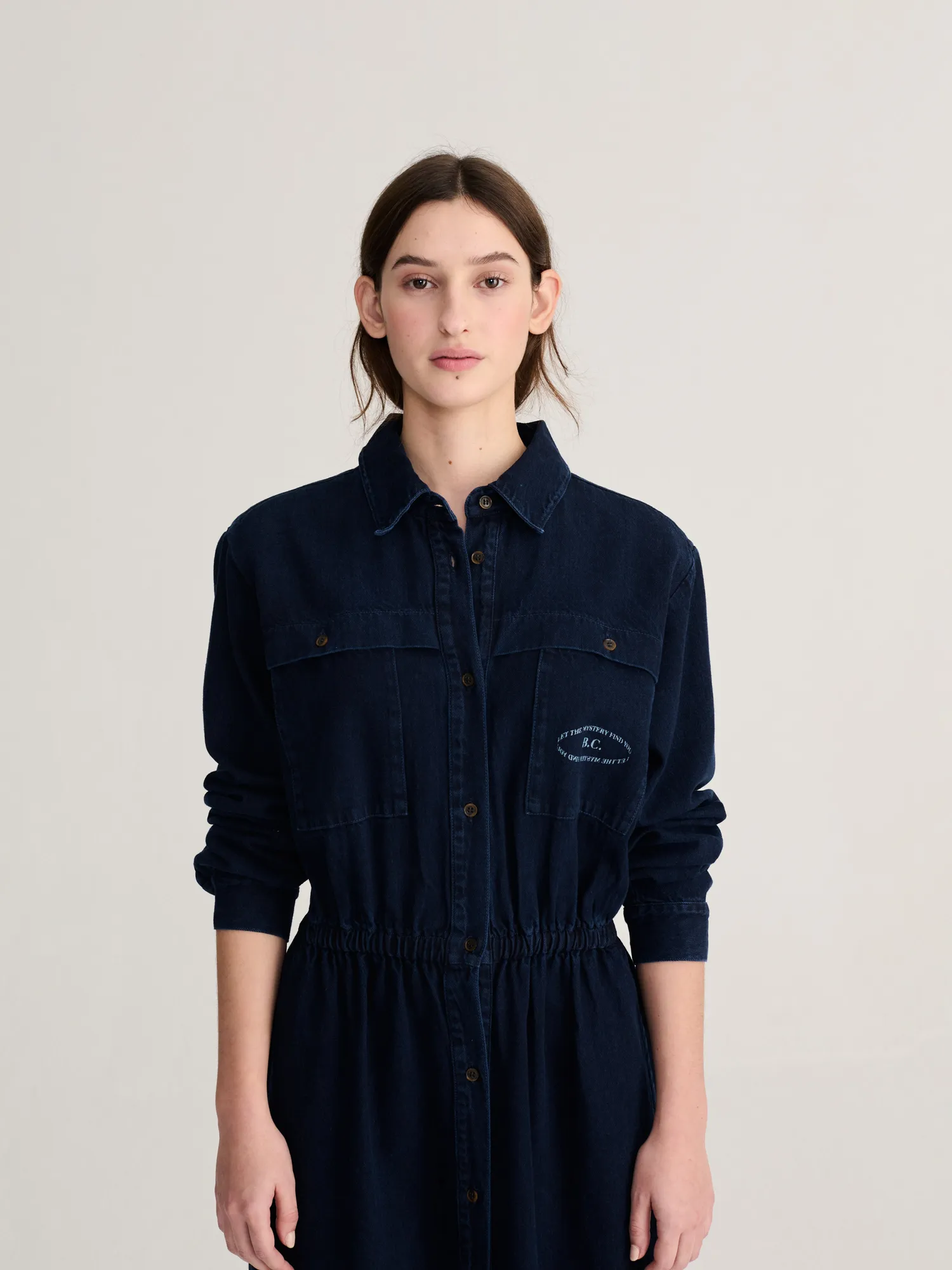 Bobo Choses Washed denim kjole navy