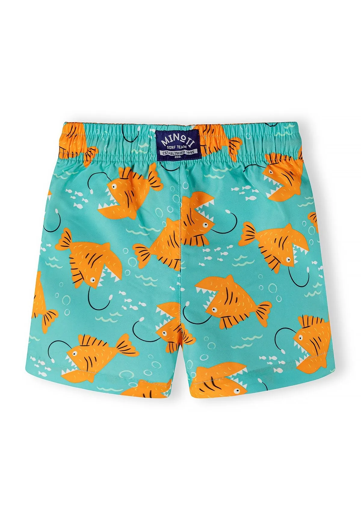 Minoti 44506 badeshorts orange fisk 2-pak