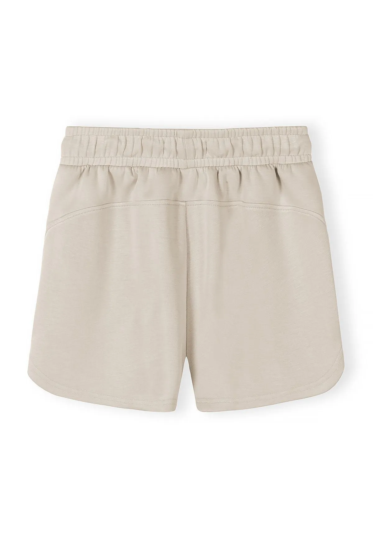 Minoti 44967 sweatsæt til piger beige shorts