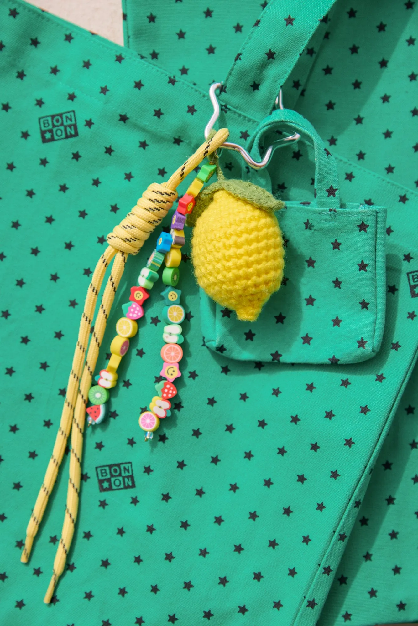 Bonton Grigri Cabas Citron nøglering citron
