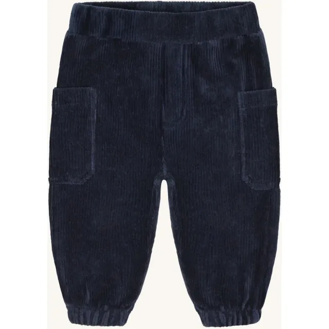 Hust & Claire Gus Ribbed velour joggingbukser More Navy