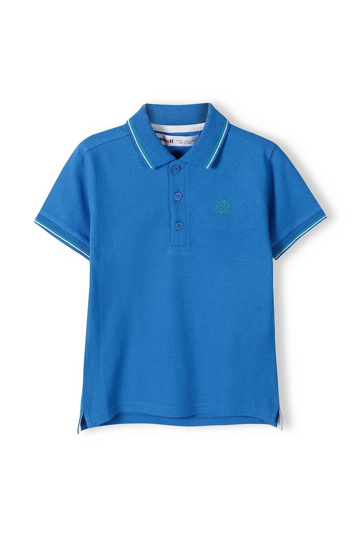 Minoti 38383 poloshirt blå til drenge