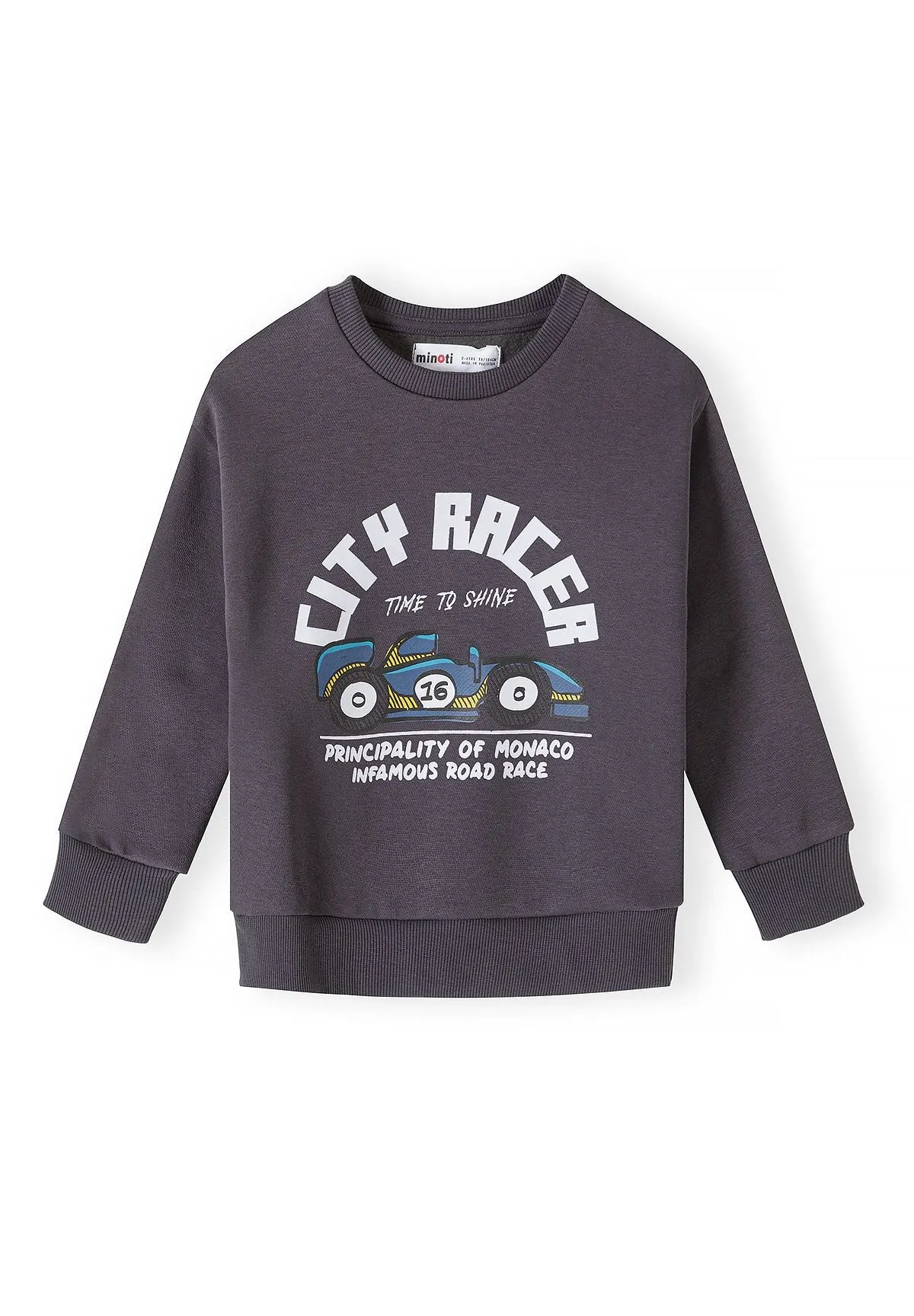Minoti 45483 sweatshirt bil 2-pak drenge