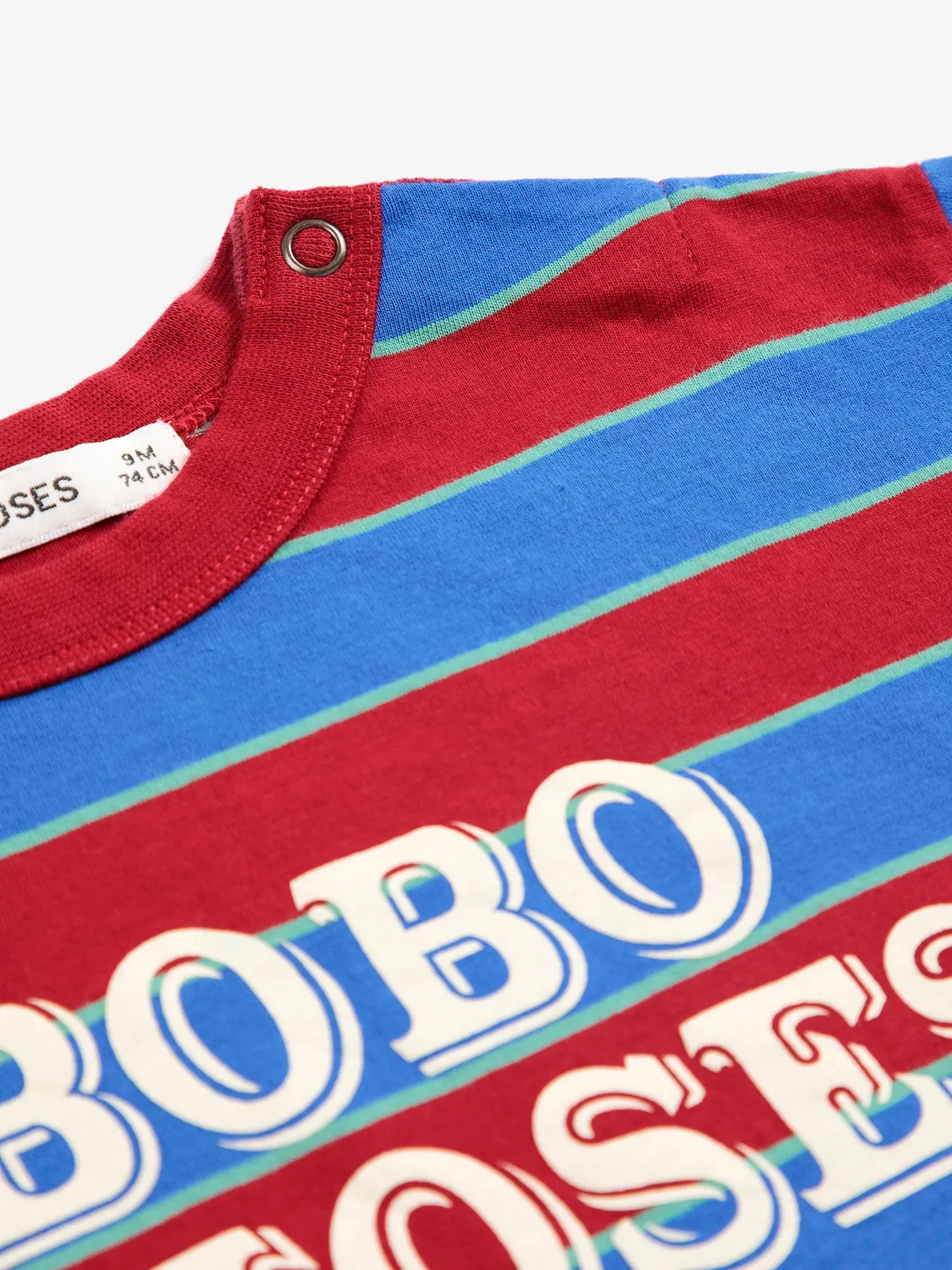 Bobo Choses Embossed Stripes T-shirt multifarvet bomuld
