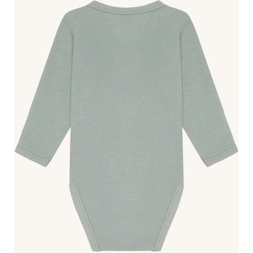 Hust & Claire HCBaloo Elephants body Slate Green uld/bambus