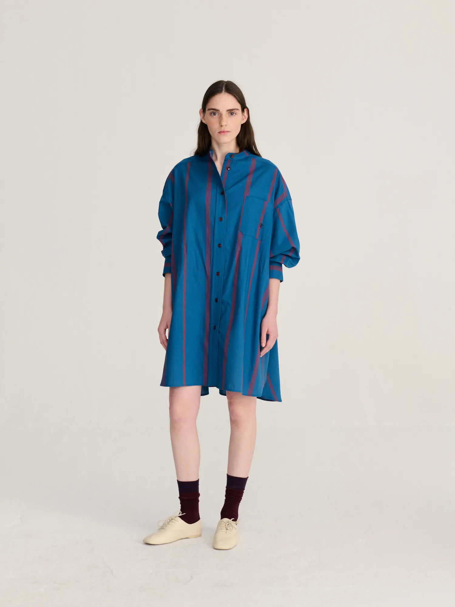 Bobo Choses Triple Stripes skjortekjole blå XS-XL