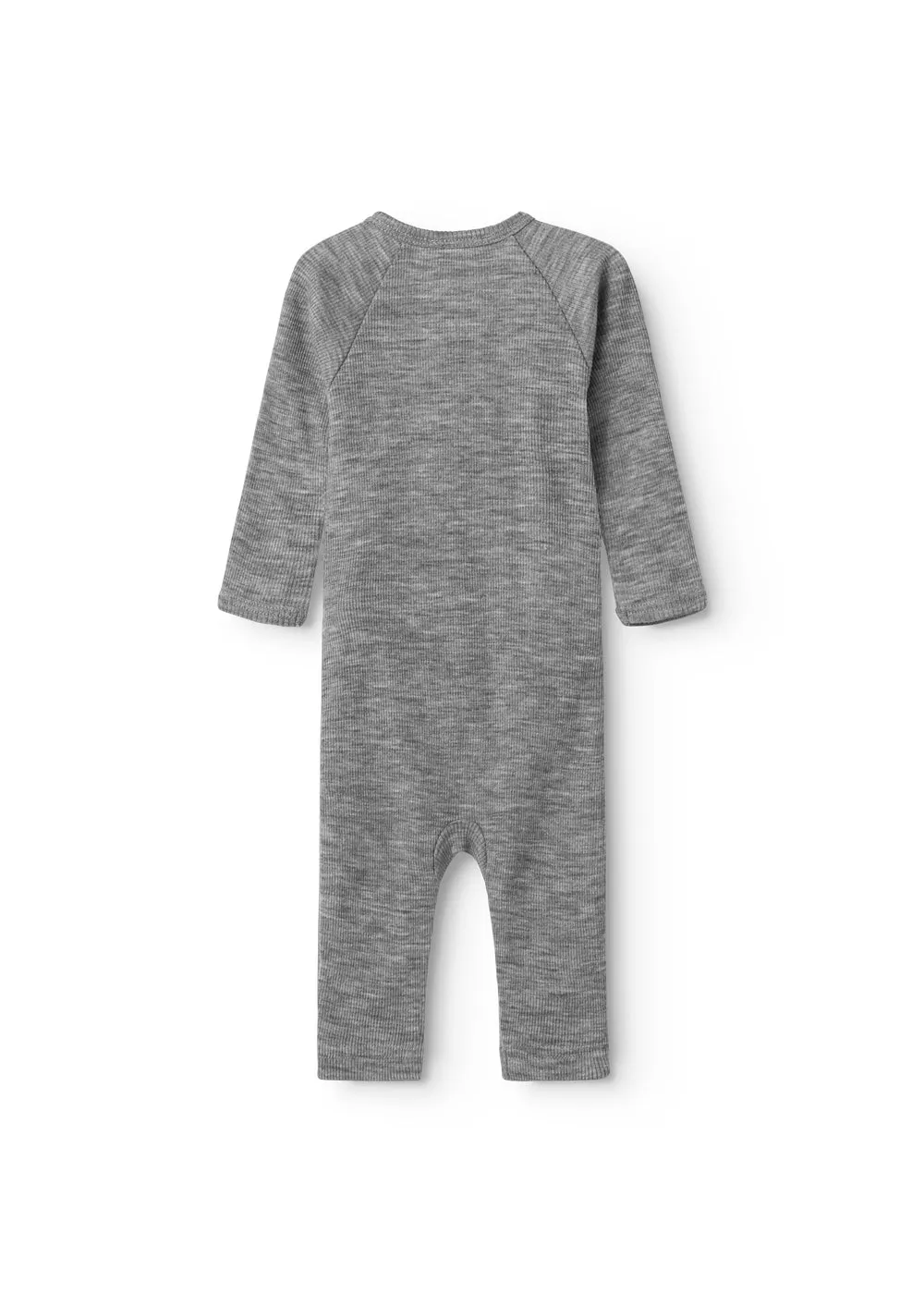 MarMar Wool Rib Rula heldragt Grey Melange uld