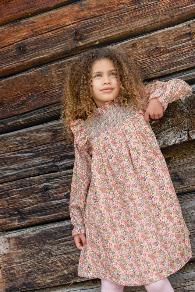 Bonton Babouchka Meadow kjole blomstret bomuld