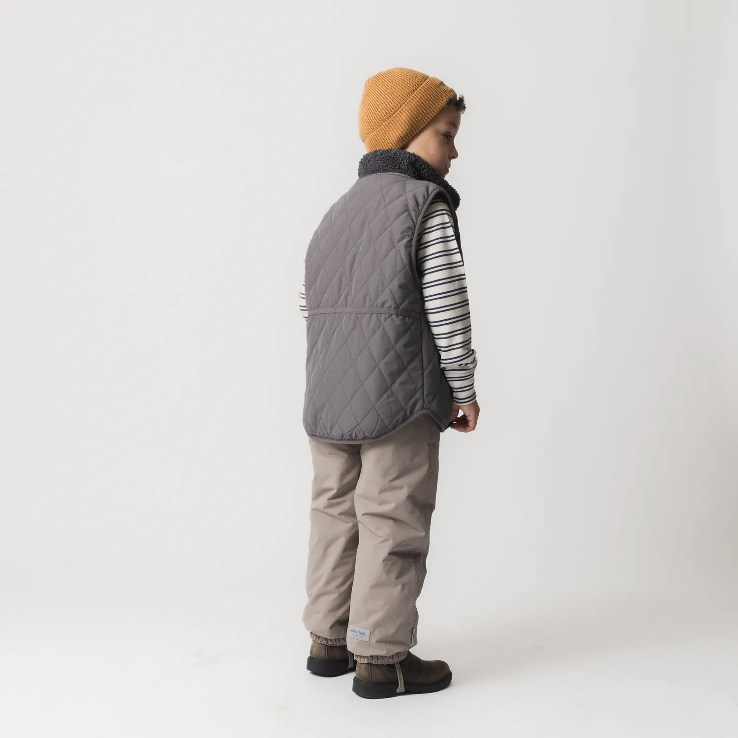MINI A TURE MATELIS termovest plum kitten quiltet