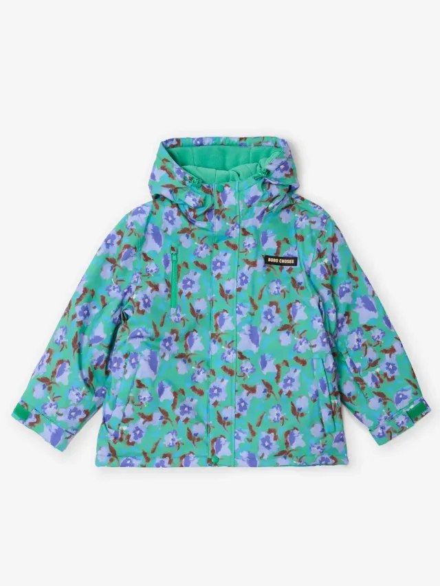 Bobo Choses Watercolor skianorak grøn 6-7Y genanvendt