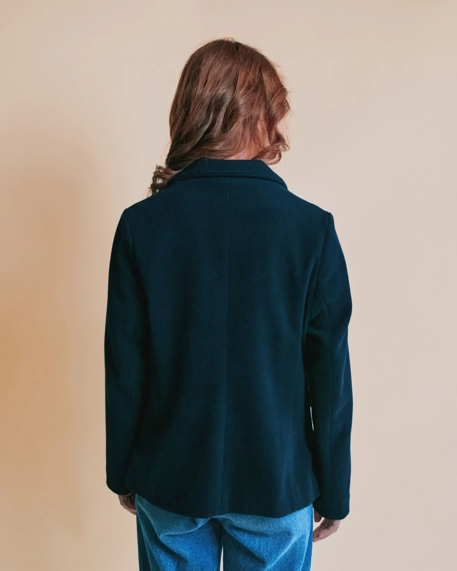 Emile et Ida blazer uld marine habitjakke til damer