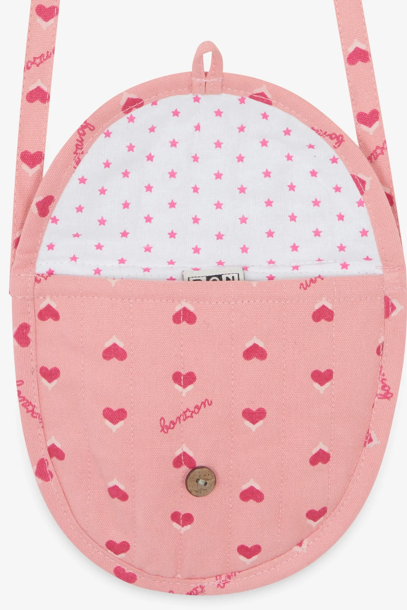 Bonton Léonie Blossom skuldertaske hjerter